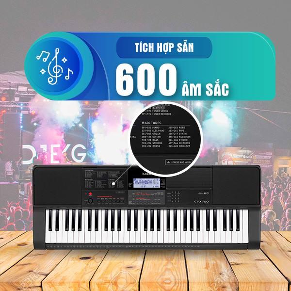 Casio CT-X700 có hơn 600 âm sắc